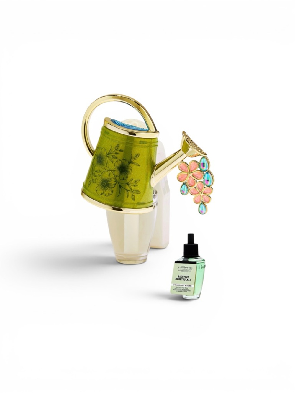 Bath & Body Works WATERING CAN Nightlight Wallflower Plug Backyard Honeysuckle - Picture 7 of 13